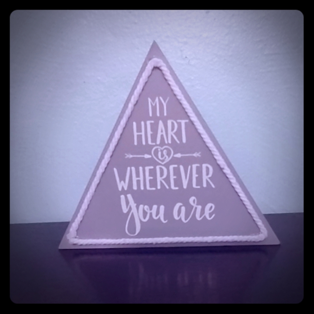 NWOT. Wood decor sign